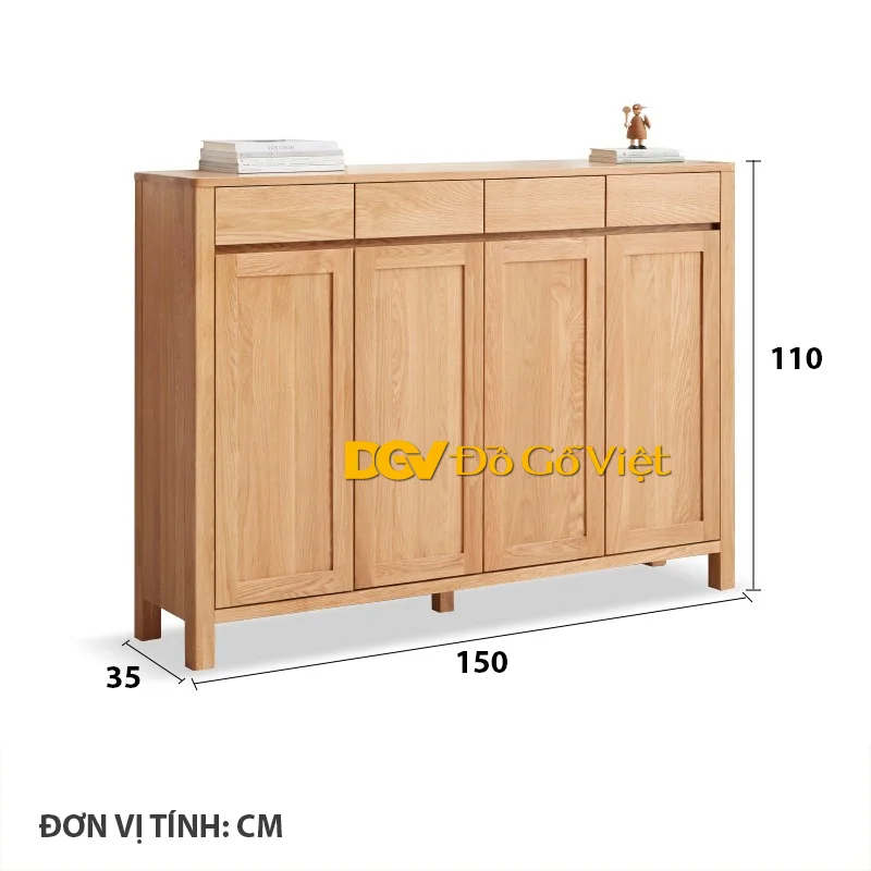 Tủ Giày Cánh Mở Gỗ Cao Su Phủ Veneer Vân Sồi Mẫu Chân Trụ Đẹp (5).jpg