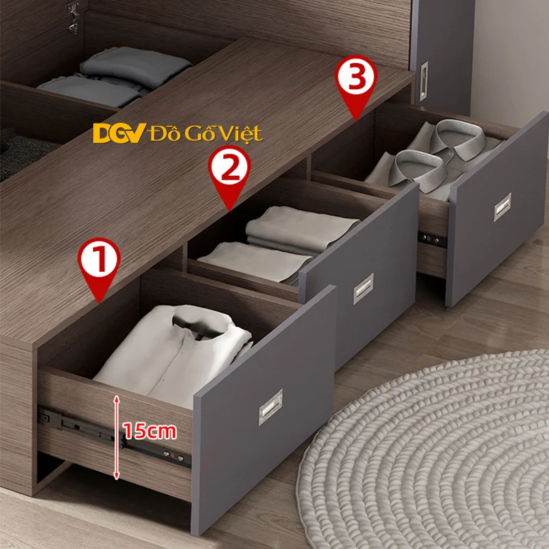 Tủ Quần Áo Có Nóc Kết Hợp Bàn Làm Việc Gỗ MDF Lõi Xa (6).jpg